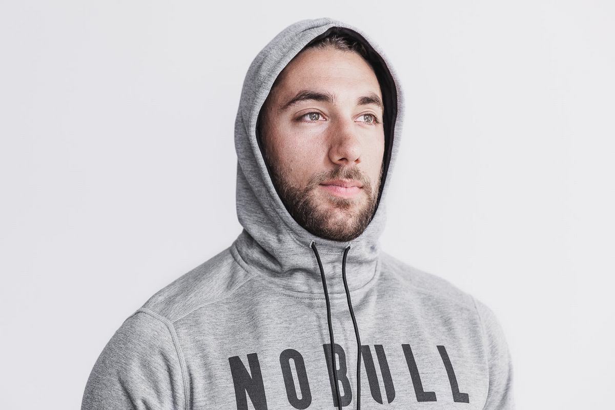 Nobull Men's Hoodie Grey | Australia (VS2658)